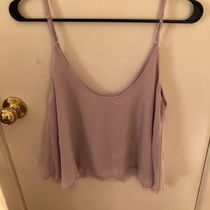 Purple crop tank